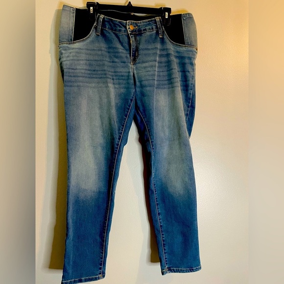 Isabel Maternity by Ingrid & Isabel Denim - Isabel Maternity by Ingrid & Isabel Side Panel Jeans, womens maternity sz14/32R